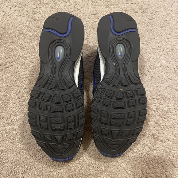 Nike Air Max 97 Black Racer Blue Men's DM9105-001 Running Shoes Size 11 - Picture 8 of 9